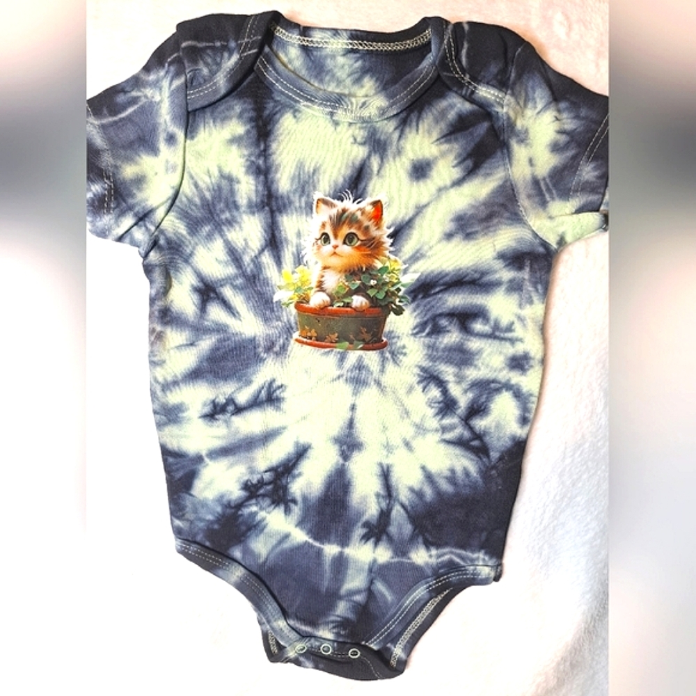 Kitty Tye-dye Onsie